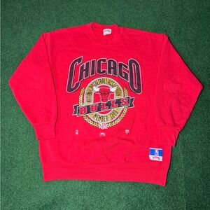 Vintage Chicago Bulls 90s Jordan Nutmeg Mills XL Retro Graphic 23x28 Sweatshirt